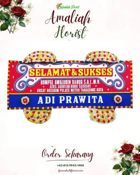 Papan Bunga Ucapan Selamat Mlipak